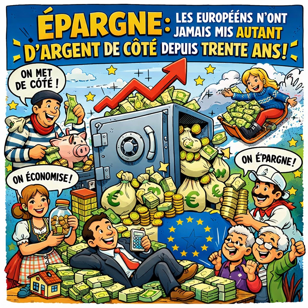 épargne européenne au plus haut Société Générale affiche plan d'épargne logement