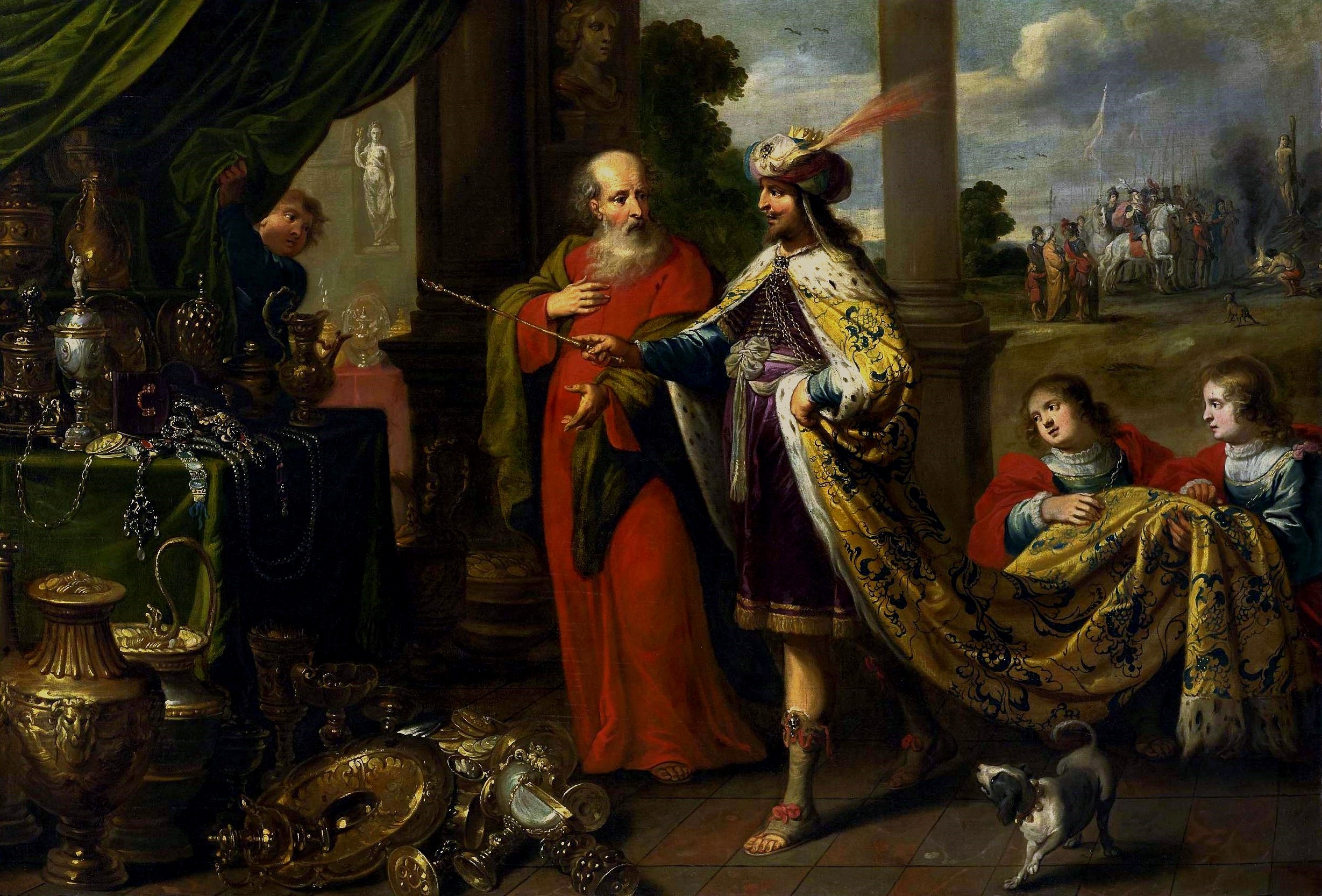Hoecke : Croesus showing his treasures