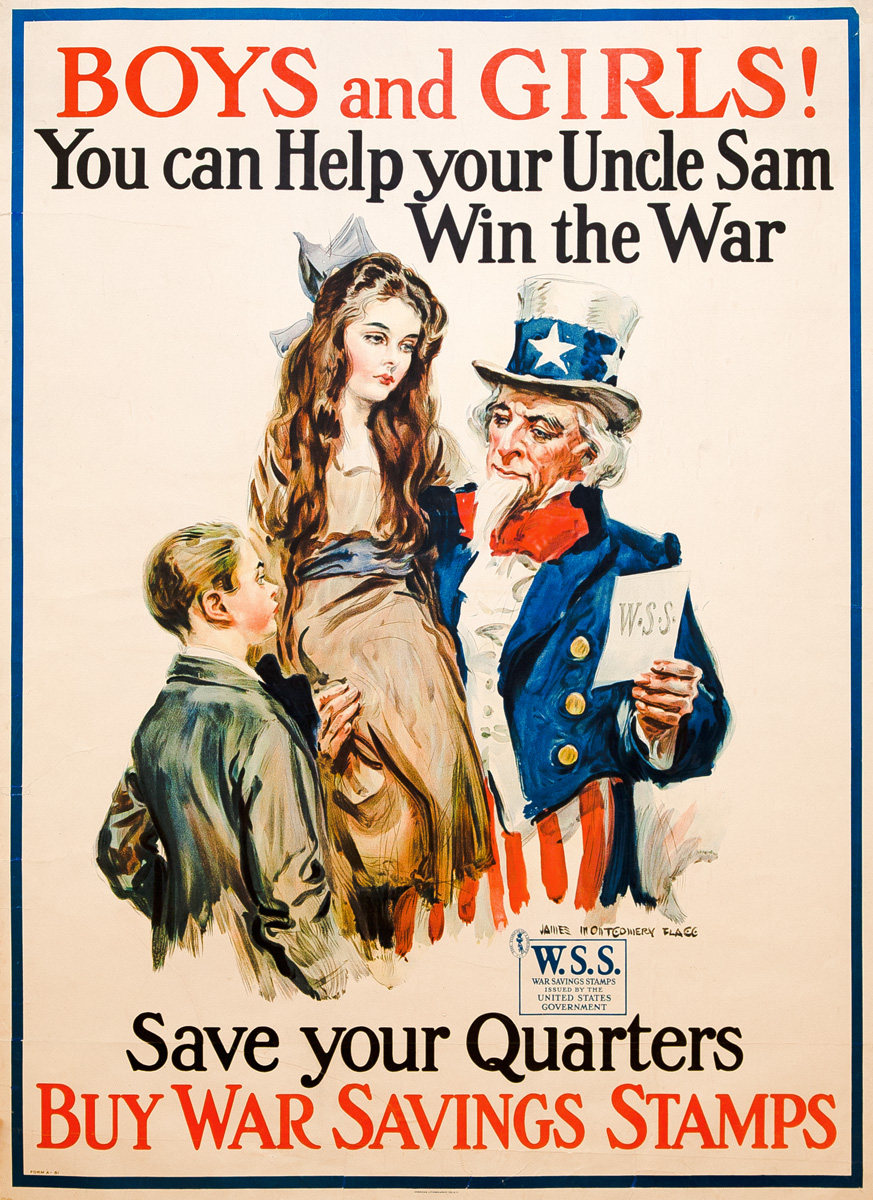 Save your quarters Buy war savings stamps