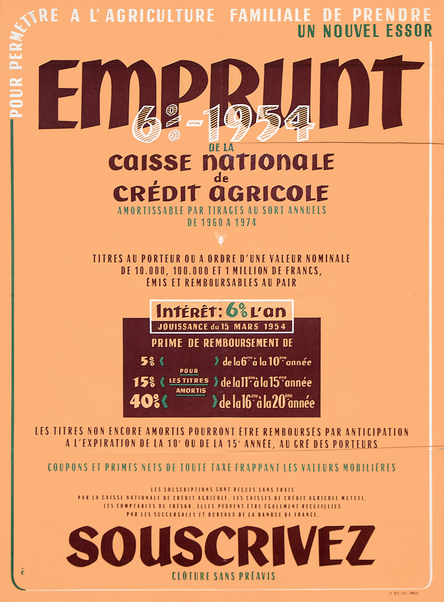 Emprunt 6% 1954