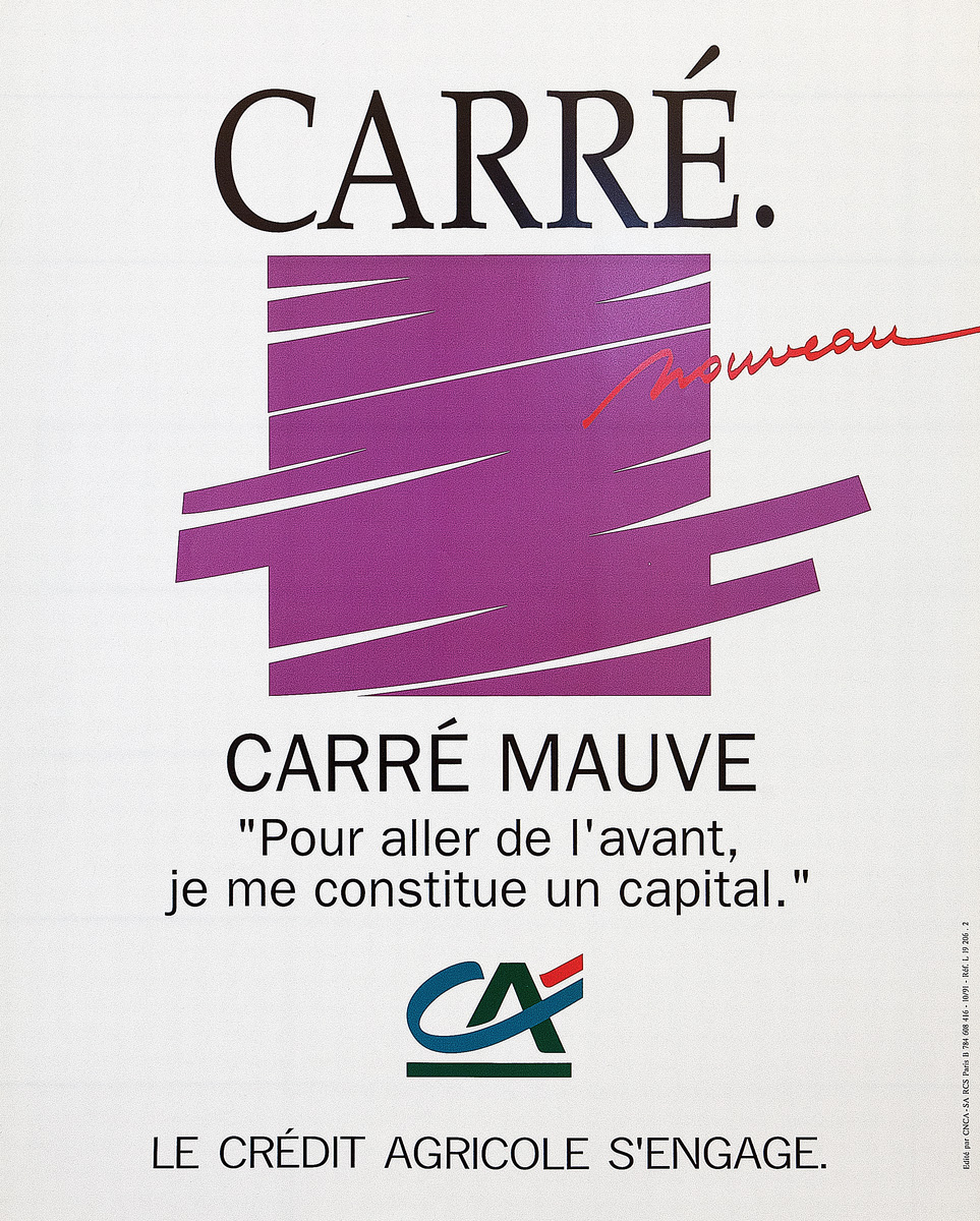 Carré mauve