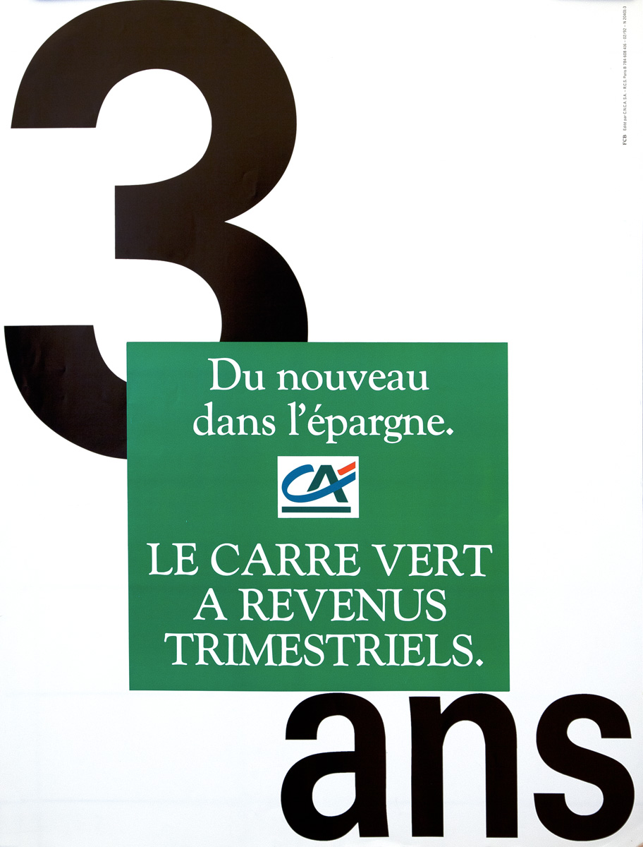 Le carré vert à revenus trimestriels 3 ans
