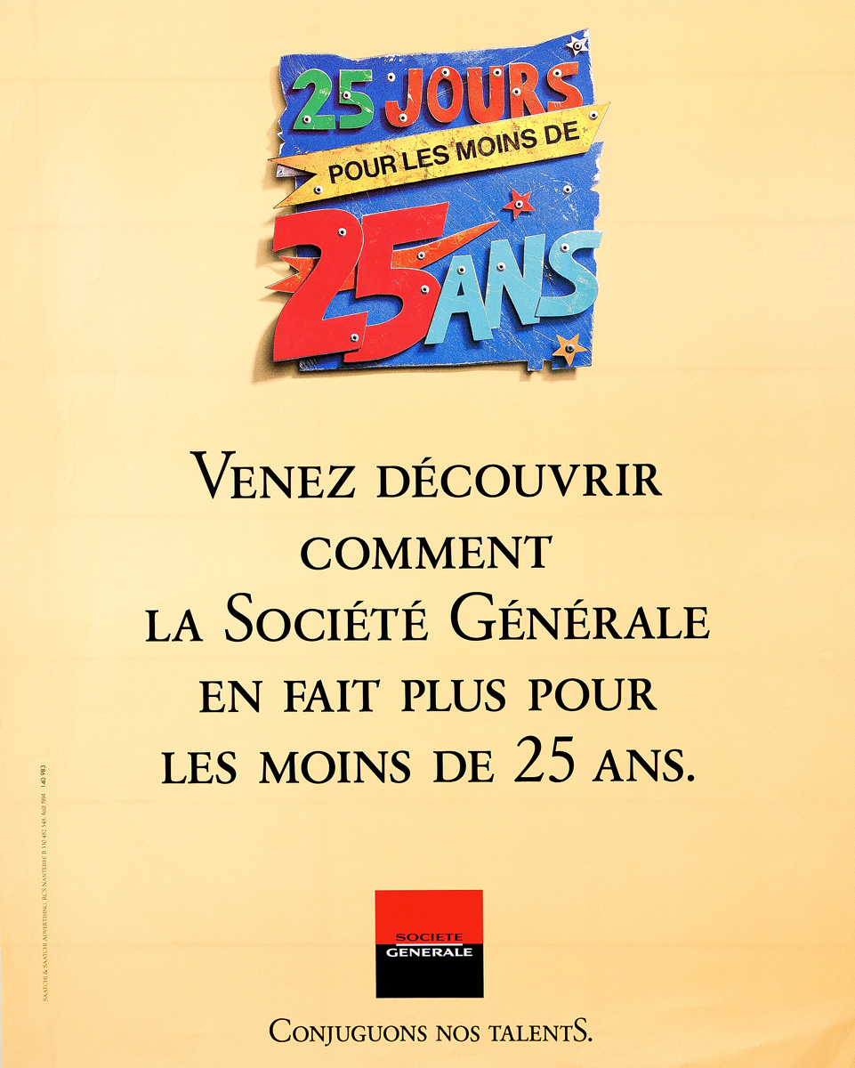 25 jours pour les moins de 25 ans