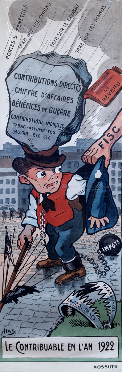 Le contribuable en l'an 1922