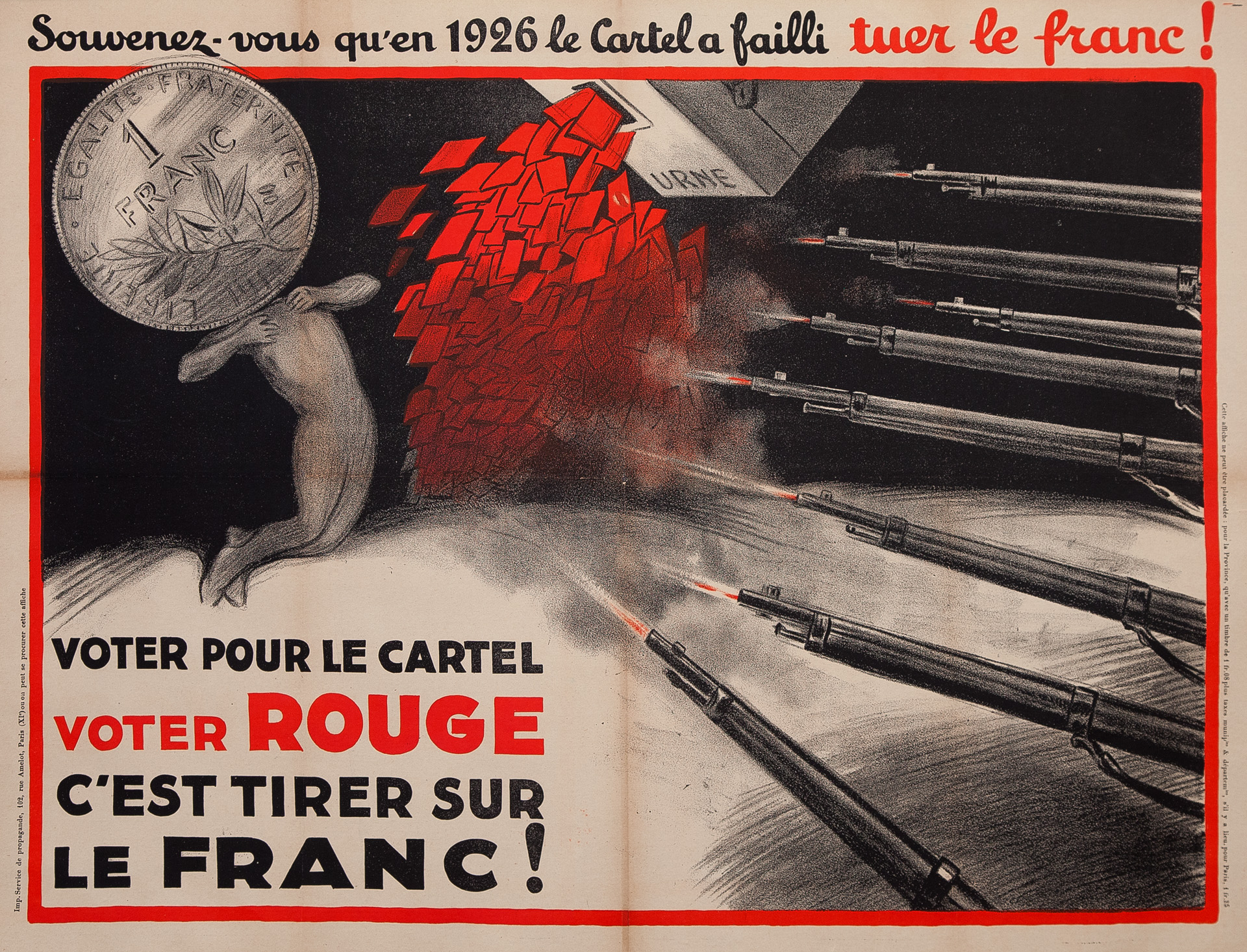 Souvenez-vous qu'en 1926 le Cartel a failli tuer le franc!