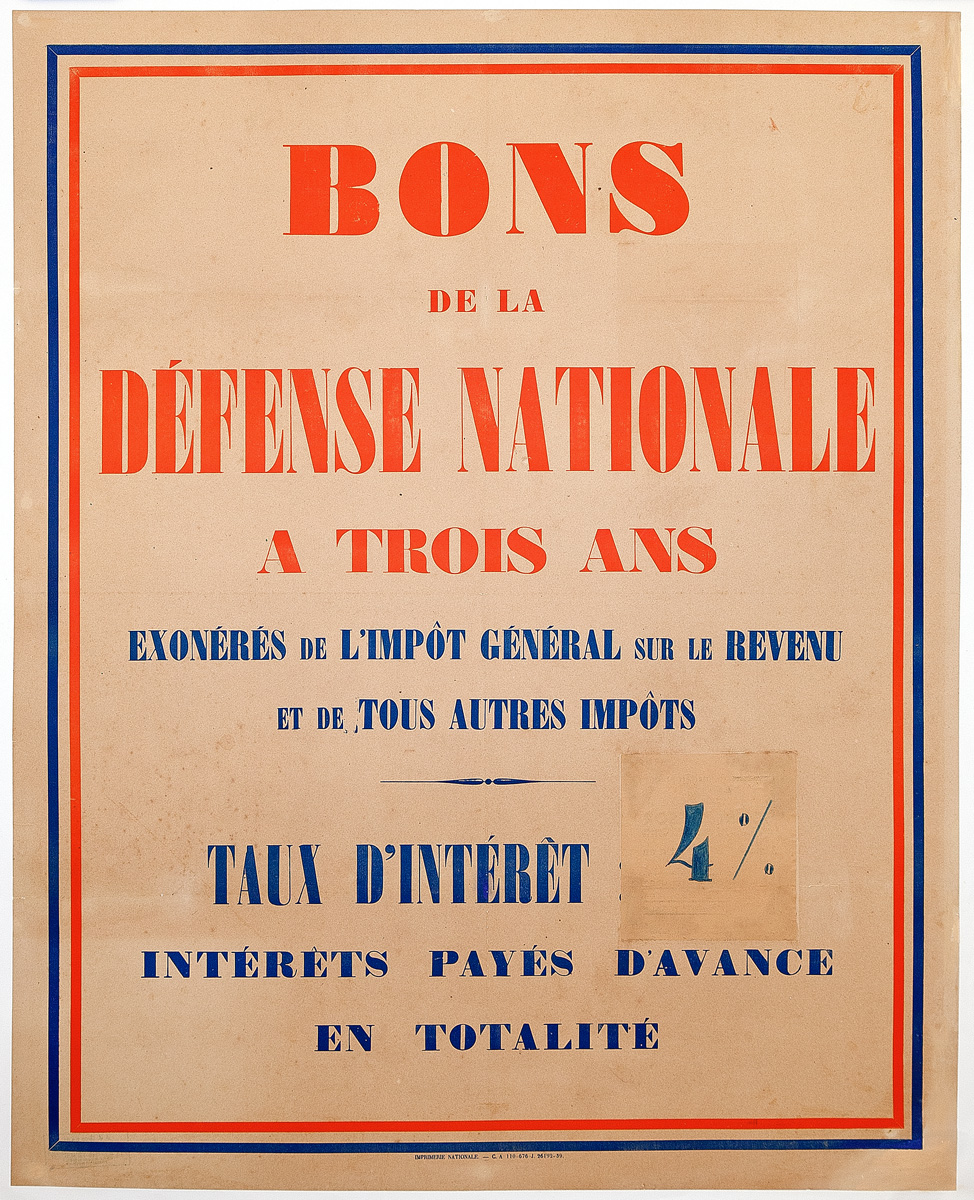 Bons de la défense nationale à 3 ans