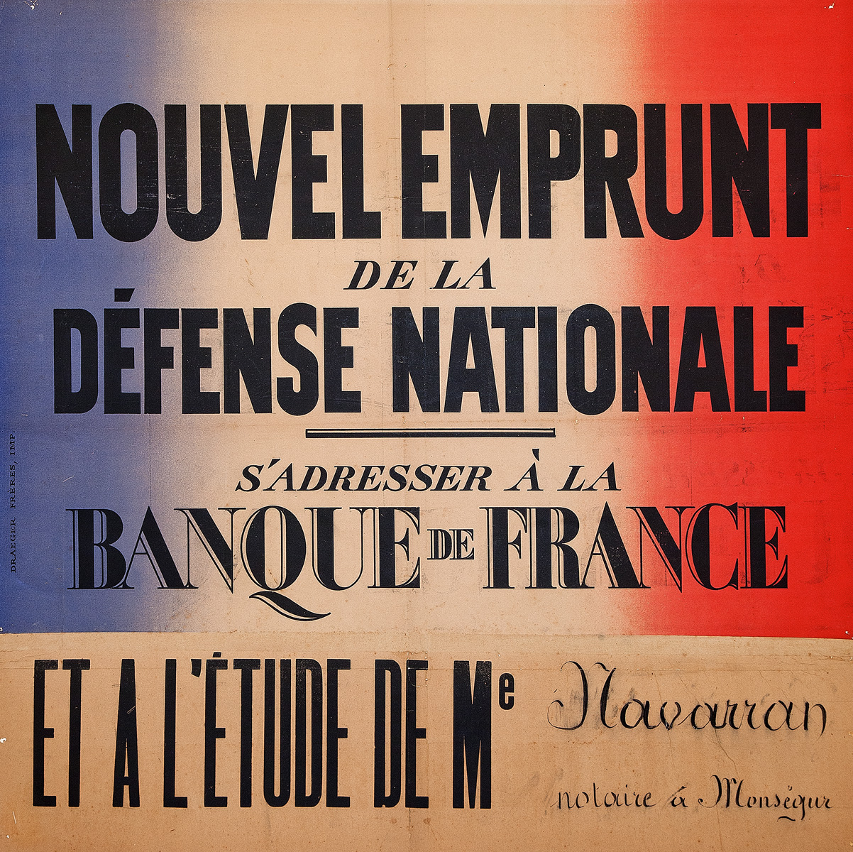 Nouvel emprunt de la défense nationale