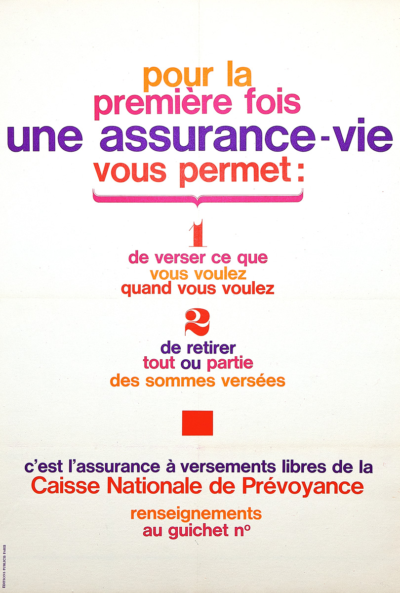 C'est l'assurance à versements libres de la caisse nationale de prévoyance