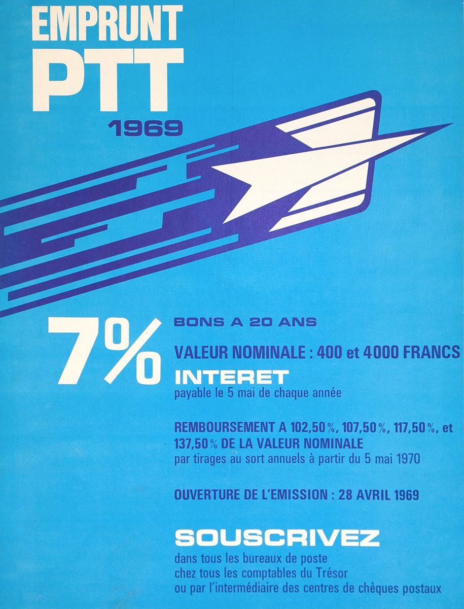 Emprunt PTT 1969 7%